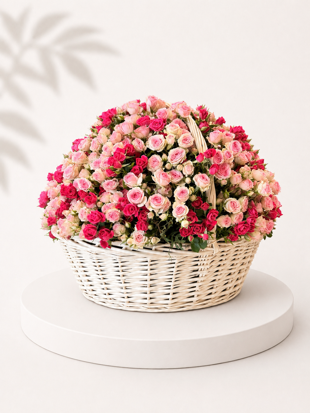 Mega Ecuadorian Blush Flowers Basket