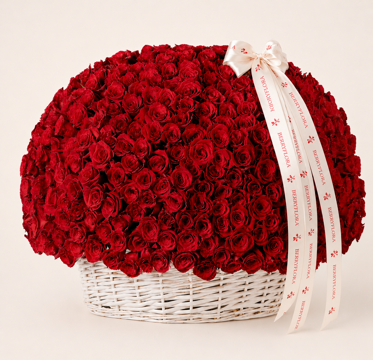 500 Blush Roses Basket