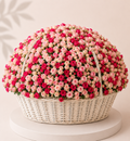 Mega Ecuadorian Blush Flowers Basket