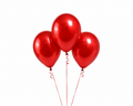 3 Red Balloon Set